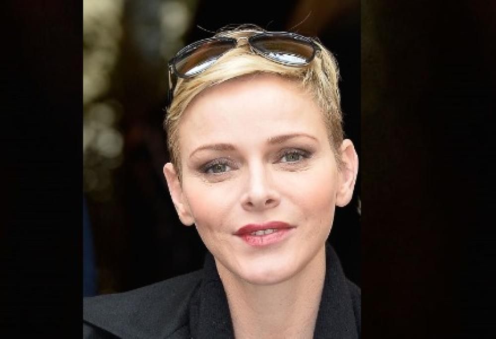 La Principessa Charlene sorride ottimista