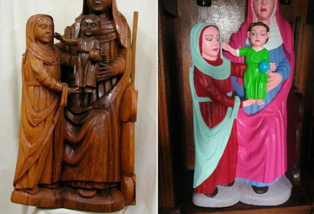 Quando il restauro è di cattivo gusto: la statua romanica è rovinata