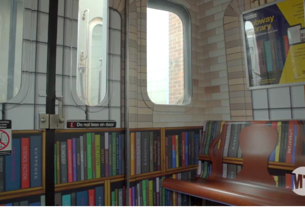 La biblioteca? Adesso è un treno della metropolitana!