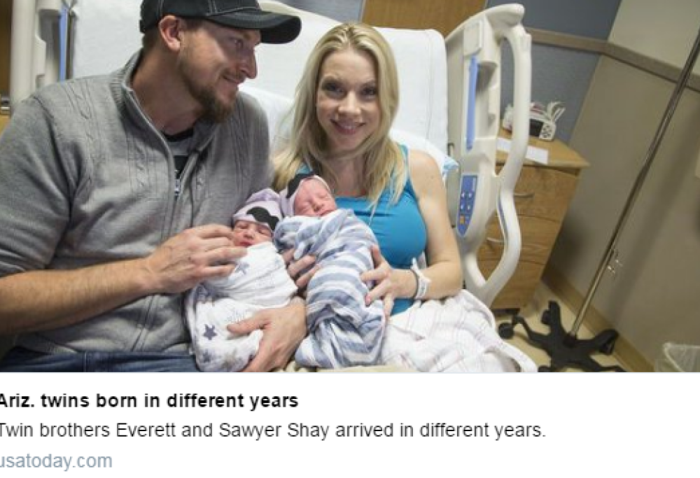 Gemelli con un anno di differenza. Il curioso caso di Everett e Sawyer