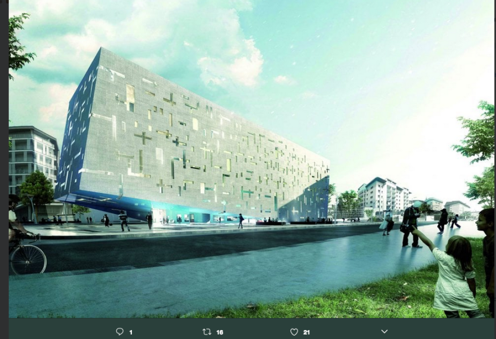 Un’arca galleggiante per la nuova sede  della società dell’acqua: stupitevi con queste immagini mozzafiato