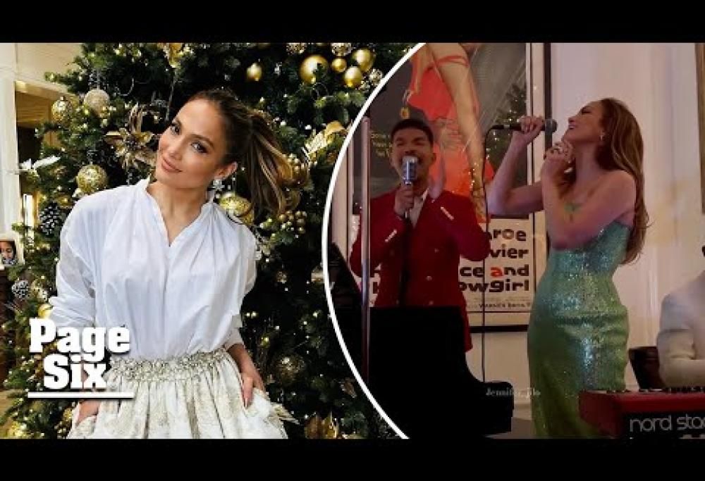 Jennifer Lopez: tutta la magia del suo party natalizio. Il video