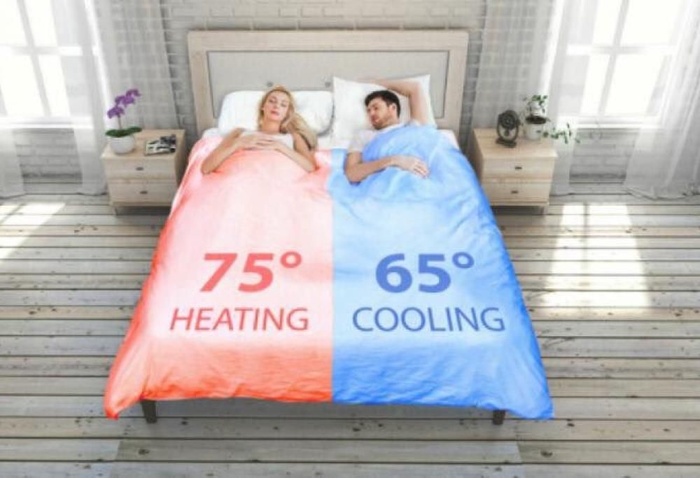 Ecco la coperta a due temperature, mai più litigi di coppia
