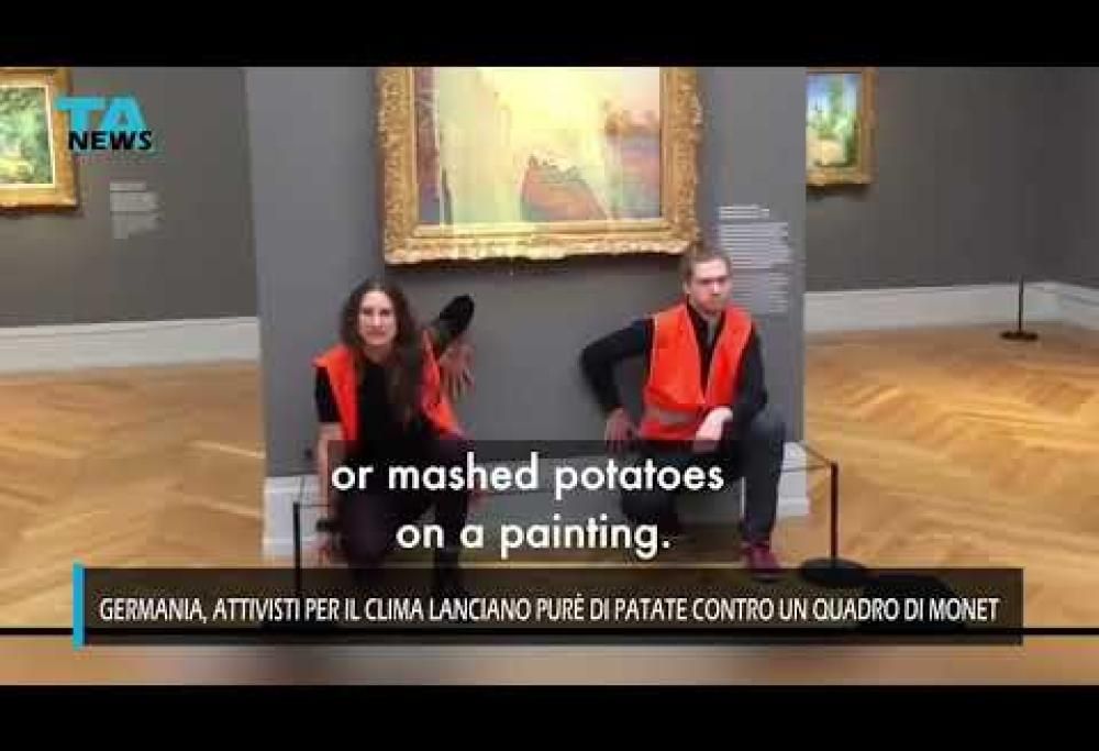 Purè di patate contro un Monet