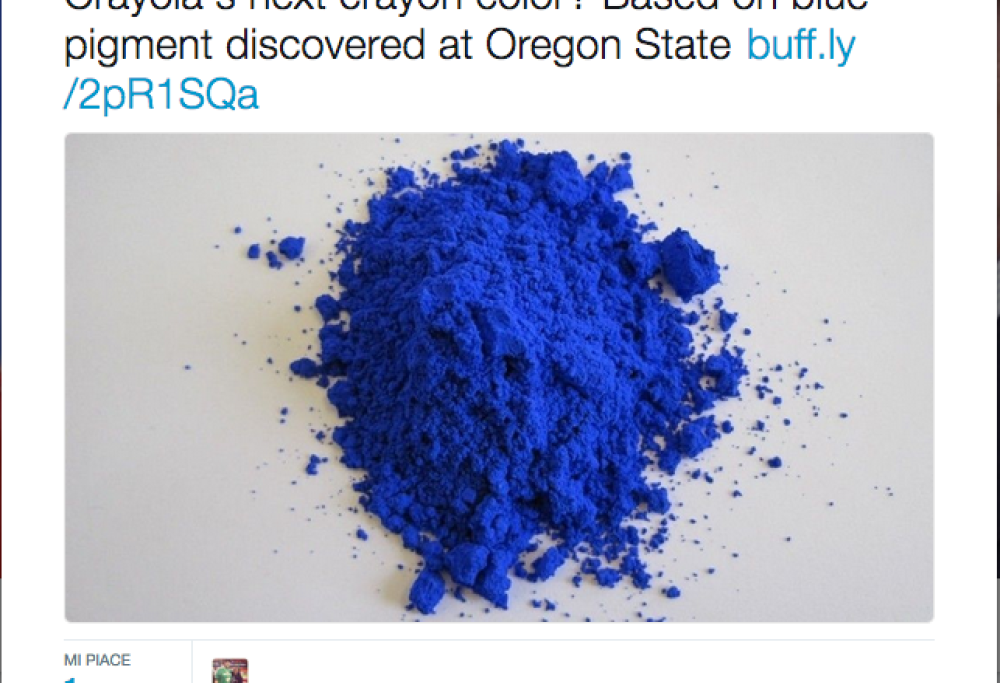 Scoprono per caso un nuovo colore e chiedono di dargli un nome. Voi, come lo chiamereste?