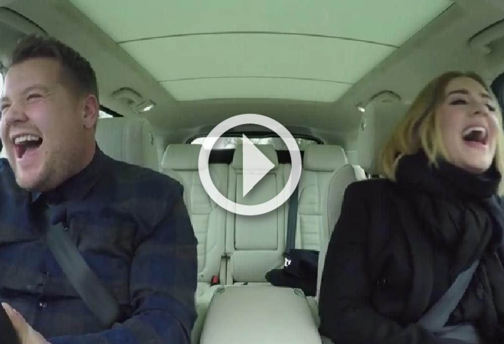 Adele e il suo karaoke in auto