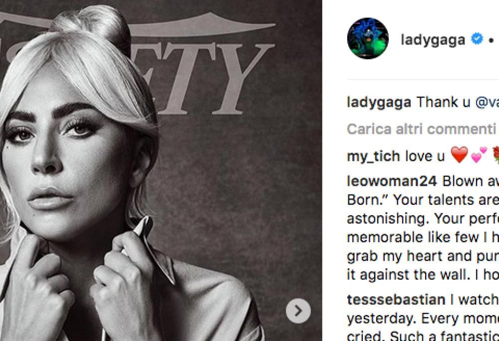 Lady Gaga  e la camicia di Bradley Cooper