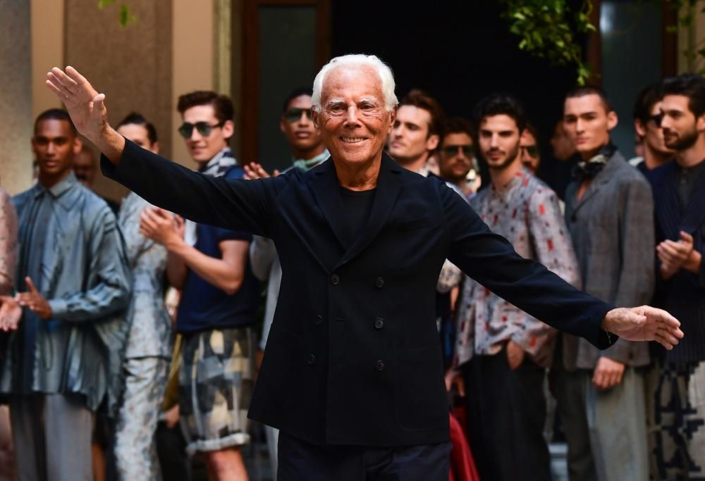 Giorgio Armani, premiato nella sua Piacenza