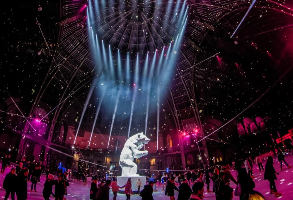 La pista di pattinaggio più grande del mondo, al Gran Palais di Parigi