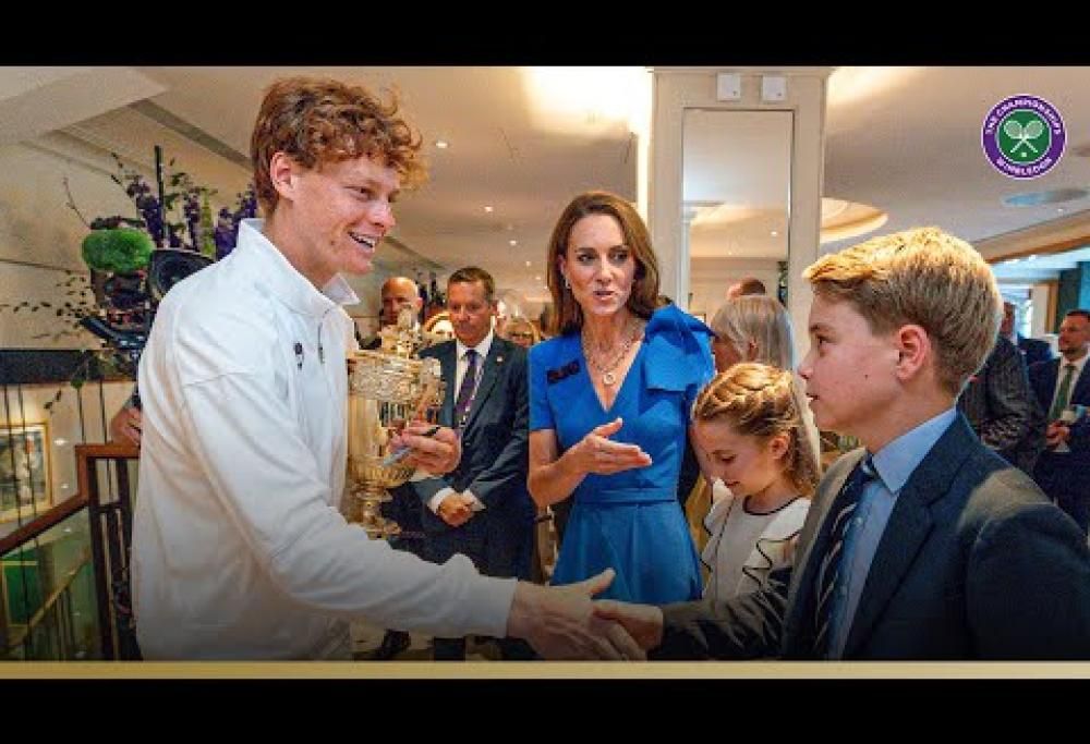 Sinner incontra Kate Middleton che esclama: Sei un’ispirazione per tutti! Il video