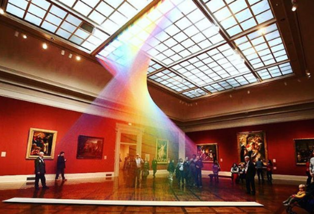 L’arcobaleno in un museo