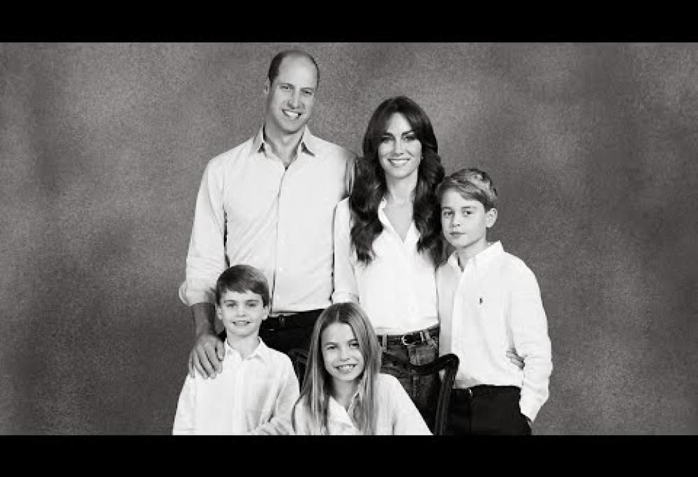 Kate Middleton: la sua cartolina natalizia è in bianco e nero