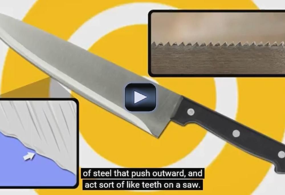 Come affilare un coltello usando solo un piatto