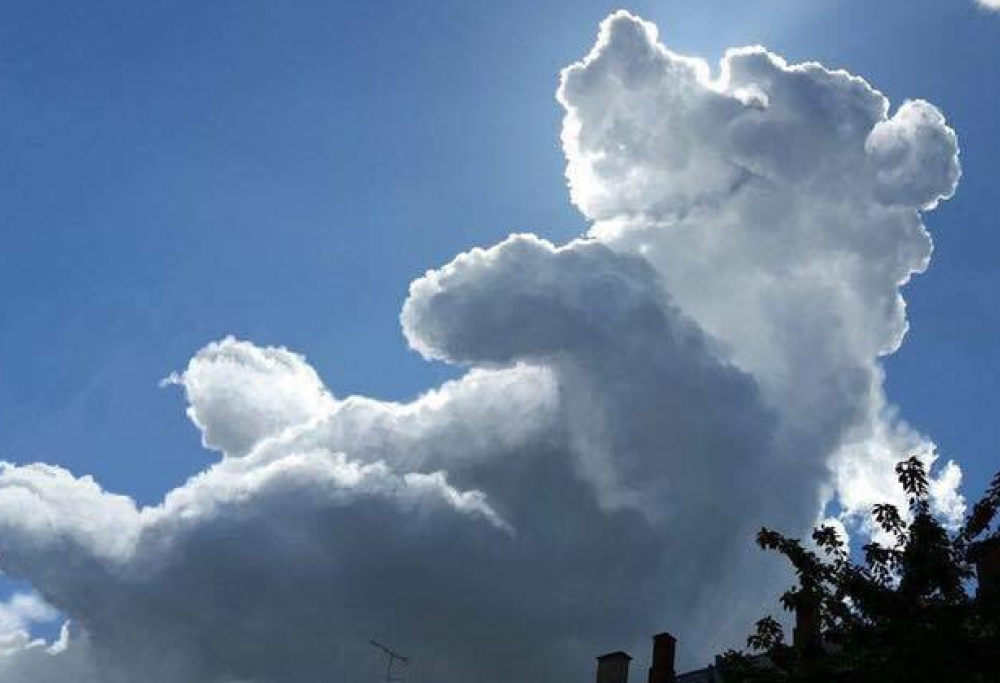 La nuvola che sembra Winnie The Pooh