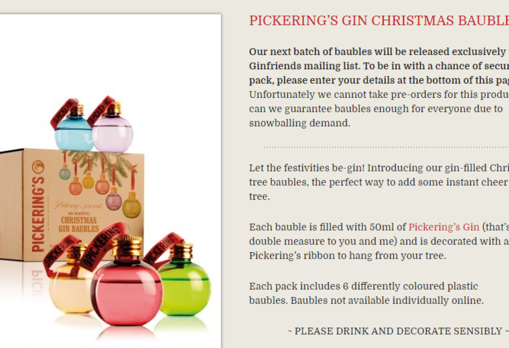 Lo spirito del Natale? Racchiuso nelle palline decorative ripiene di… gin!