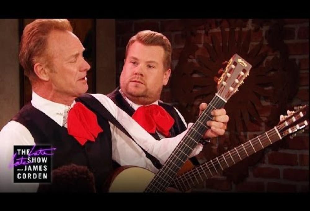 Sting dà battaglia in un ristorante. Il video