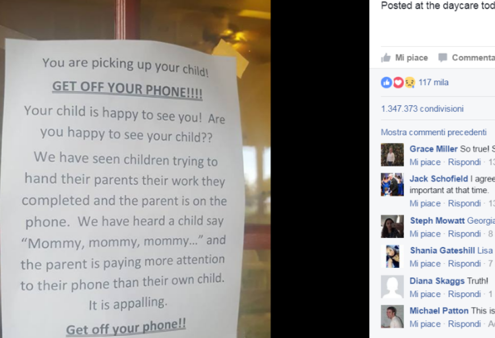 “Mettete via quei telefoni!”. L’appello delle maestre ai genitori dei loro alunni
