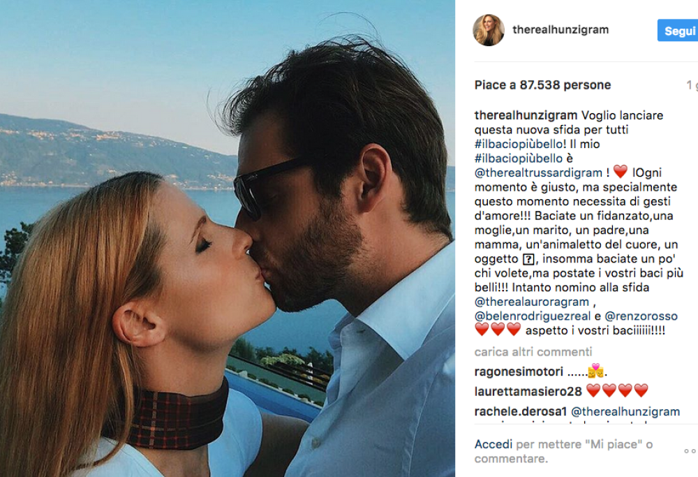 Michelle Hunziker lancia la gara del bacio più bello. E sfida Belen!