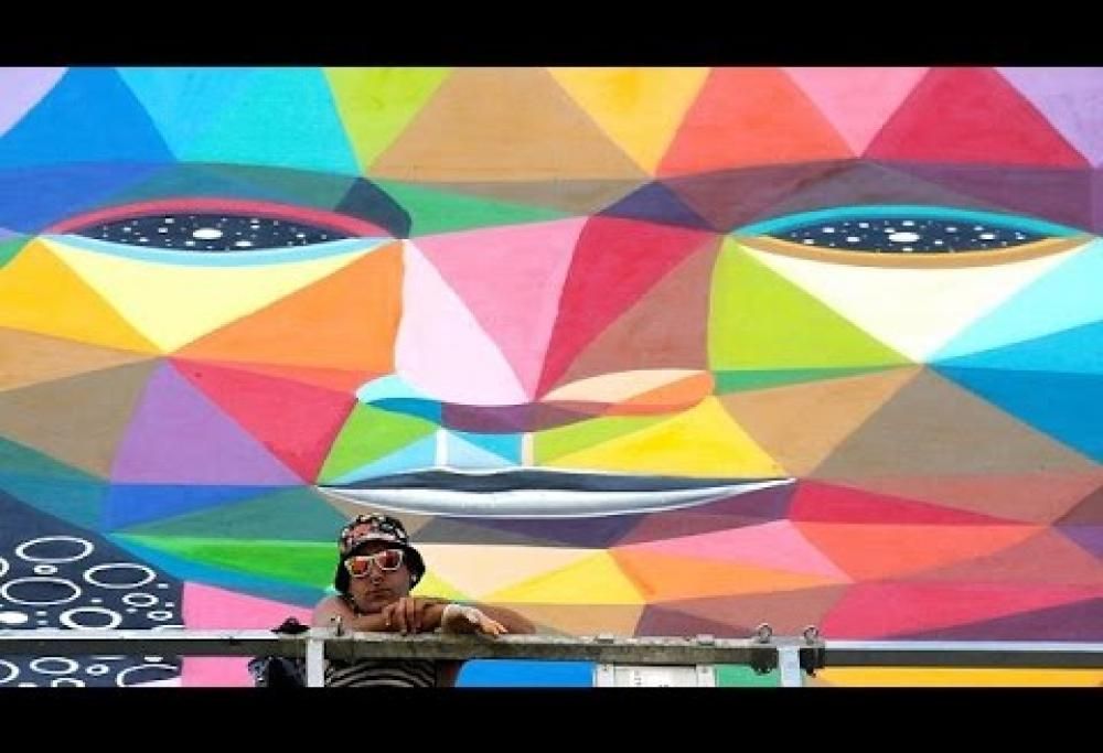 E la Gioconda diventò un coloratissimo murale!