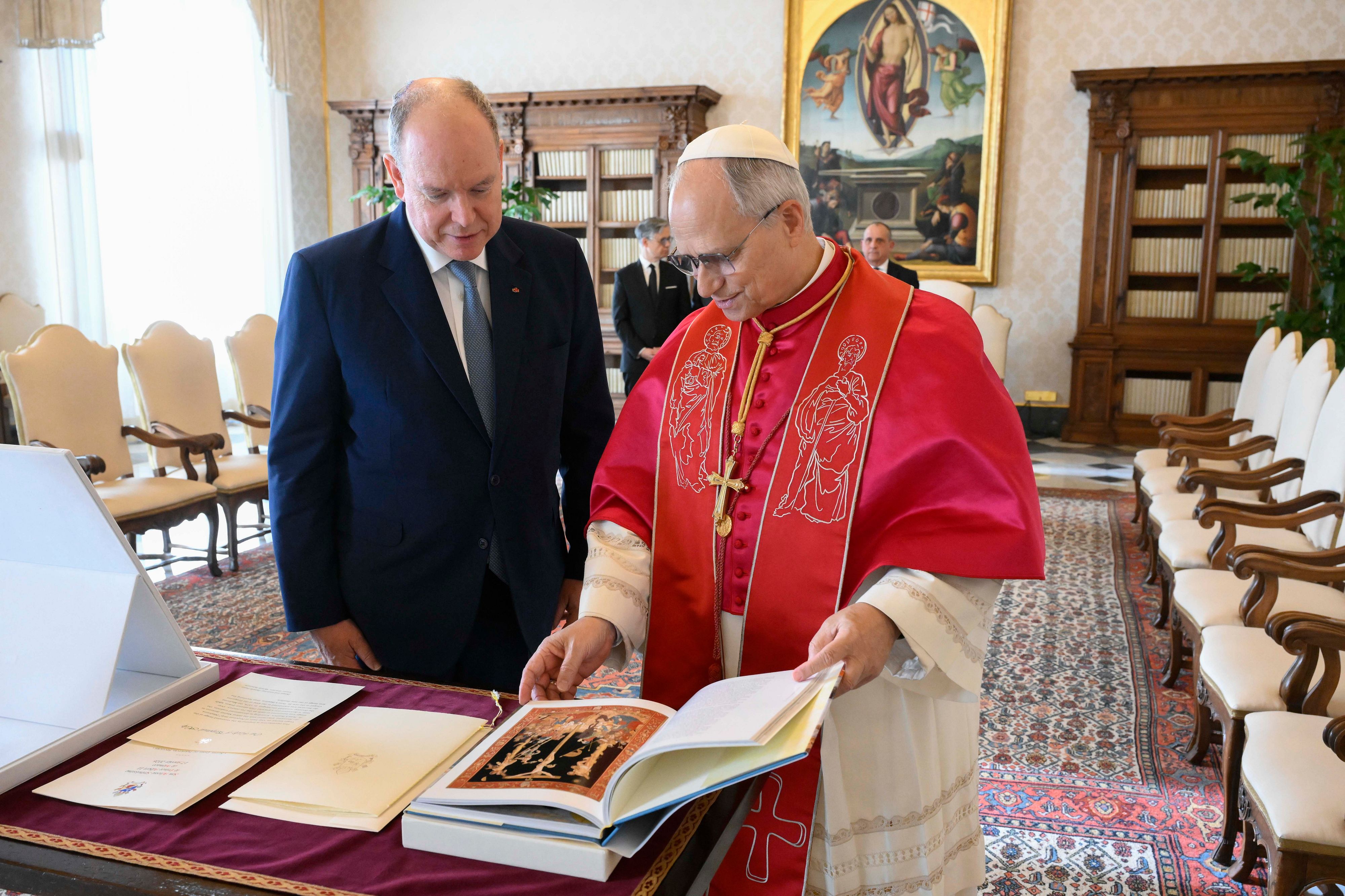 Il Principe Aberto di Monaco in visita in Vaticano