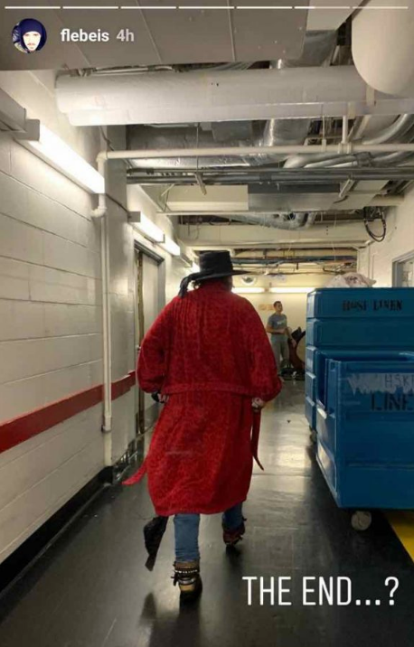 Axl Rose alla fine del concerto ad Honolulu nel 2018