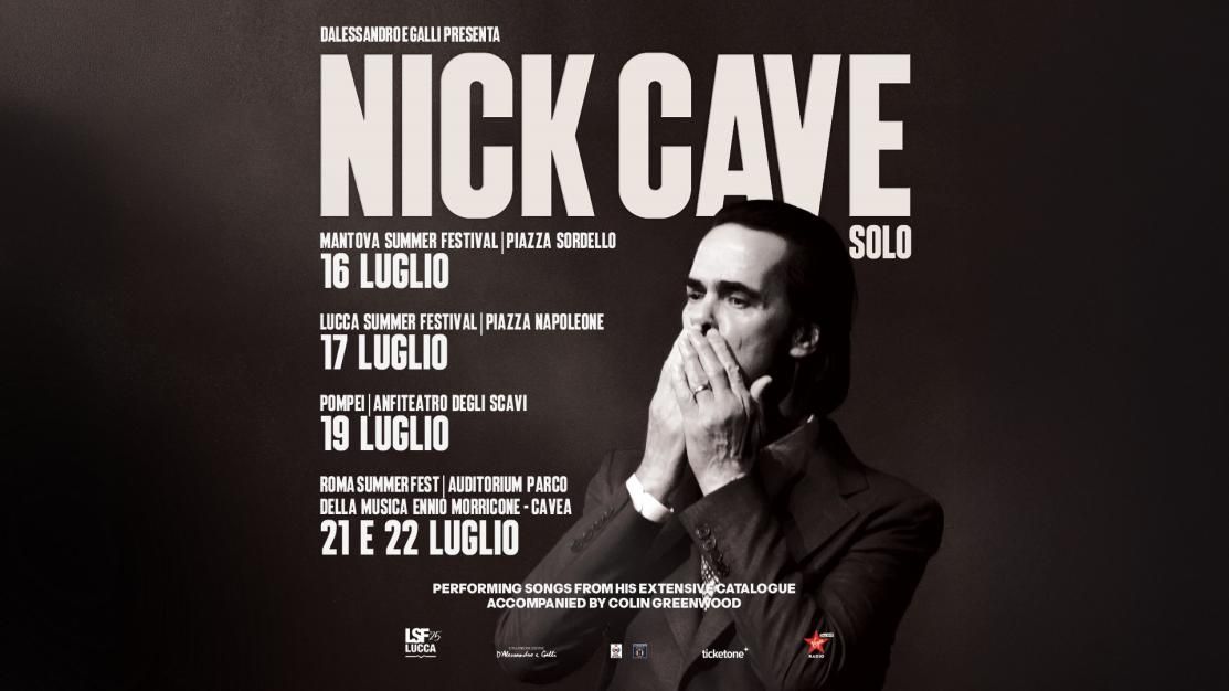 Nick Cave: UFFICIALE in concerto a Mantova a luglio. tutte le info e biglietti