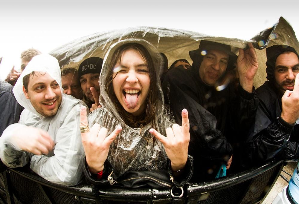 Facce da AC/DC  a Lisbona (sotto la pioggia!)