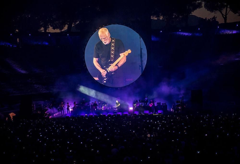 David Gilmour: le foto del concerto a Pompei