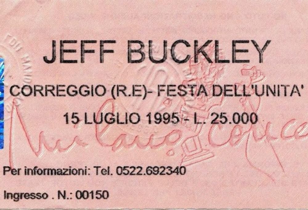 Il concerto che mi sono persa: Jeff Buckley a Correggio, 15 luglio 1995. #PaolaIsVirgin