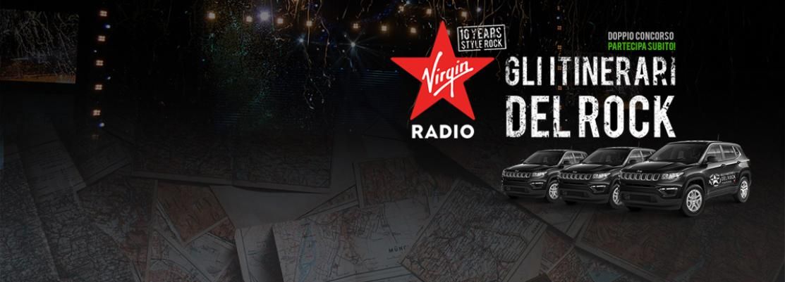 Virgin Radio festeggia i 10 anni con GLI ITINERARI DEL ROCK!