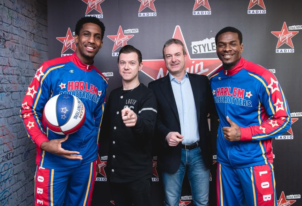 Harlem Globetrotters a Virgin Radio: guarda le foto dell’intervista con Andrea Rock