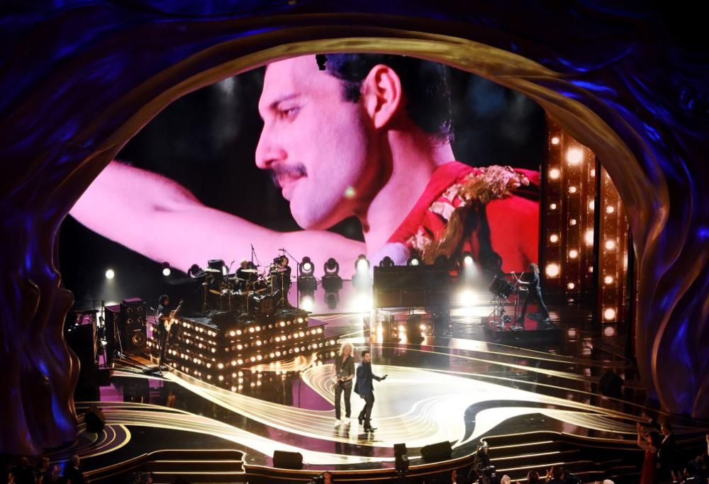 Queen: le foto sul palco degli Oscar a Los Angeles