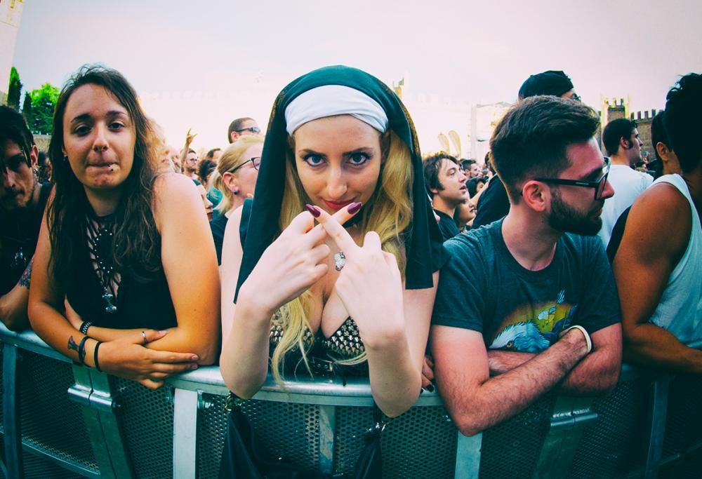 Facce da Marilyn Manson a Villafranca (Verona)