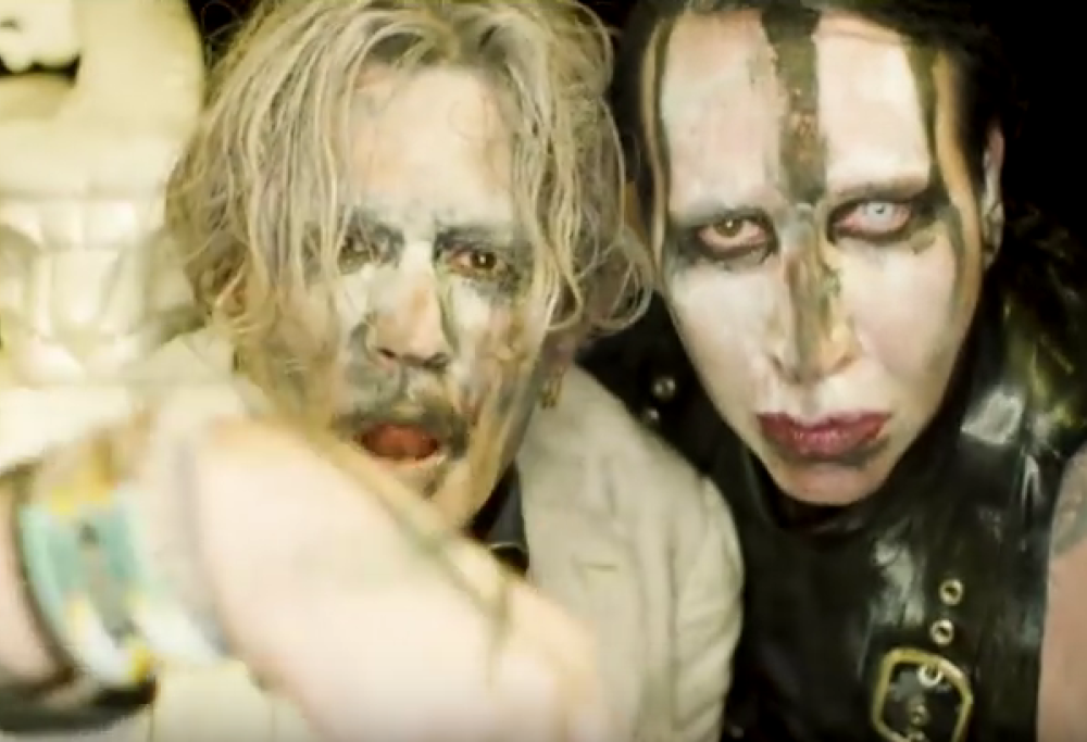 Marilyn Manson: nuovo video con Johnny Depp, sangue e sesso!