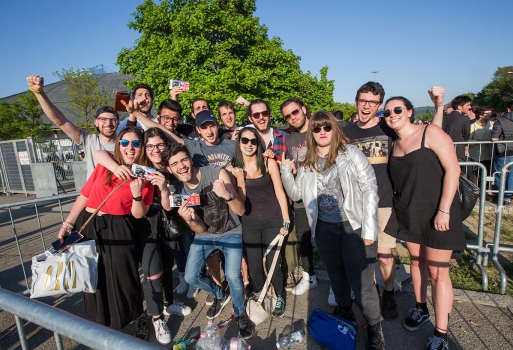 Facce da Roger Waters a Bologna