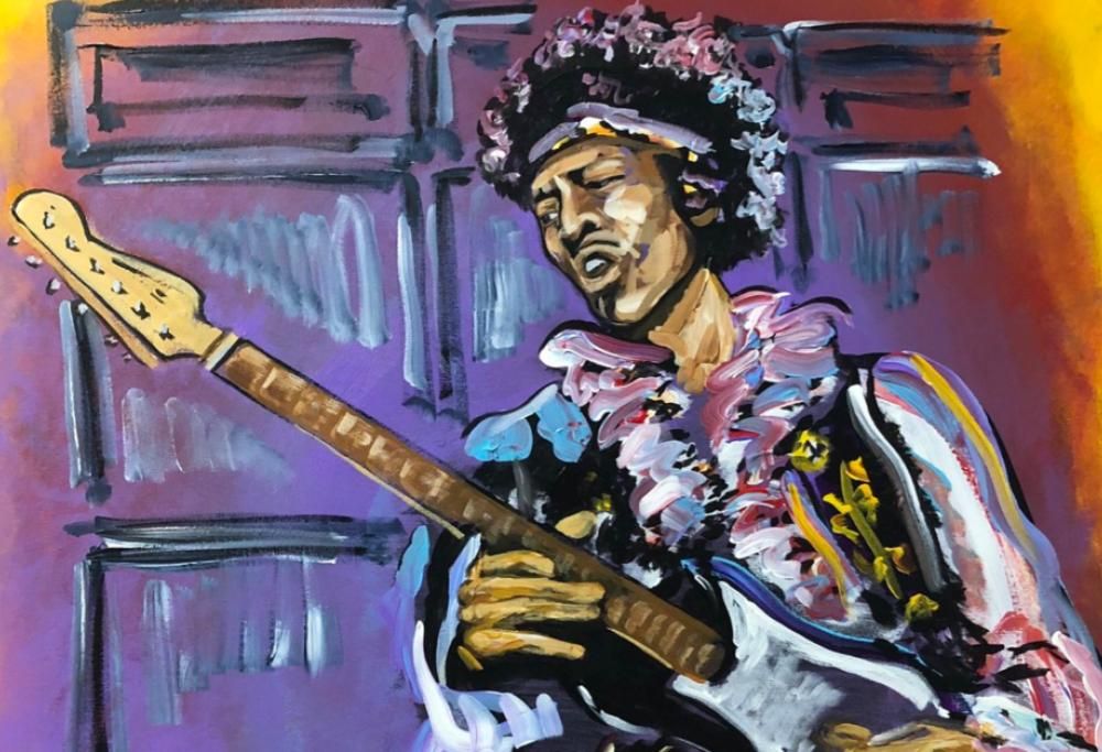 KISS: il bellissimo dipinto di Paul Stanley in tributo a Jimi Hendrix. La carriera di pittore che forse non conoscete