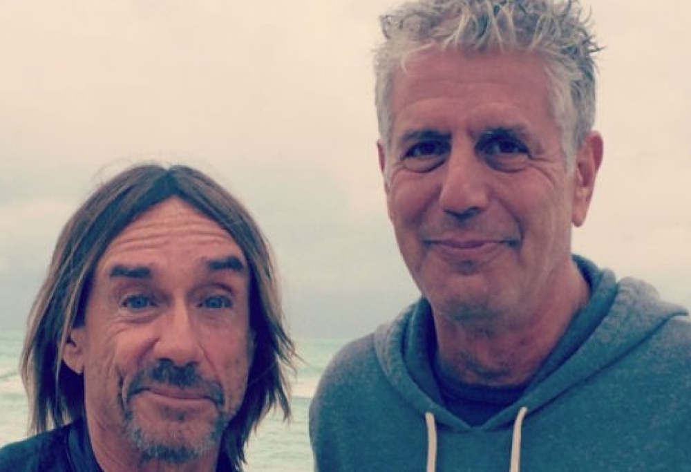 Anthony Bourdain con Iggy Pop
