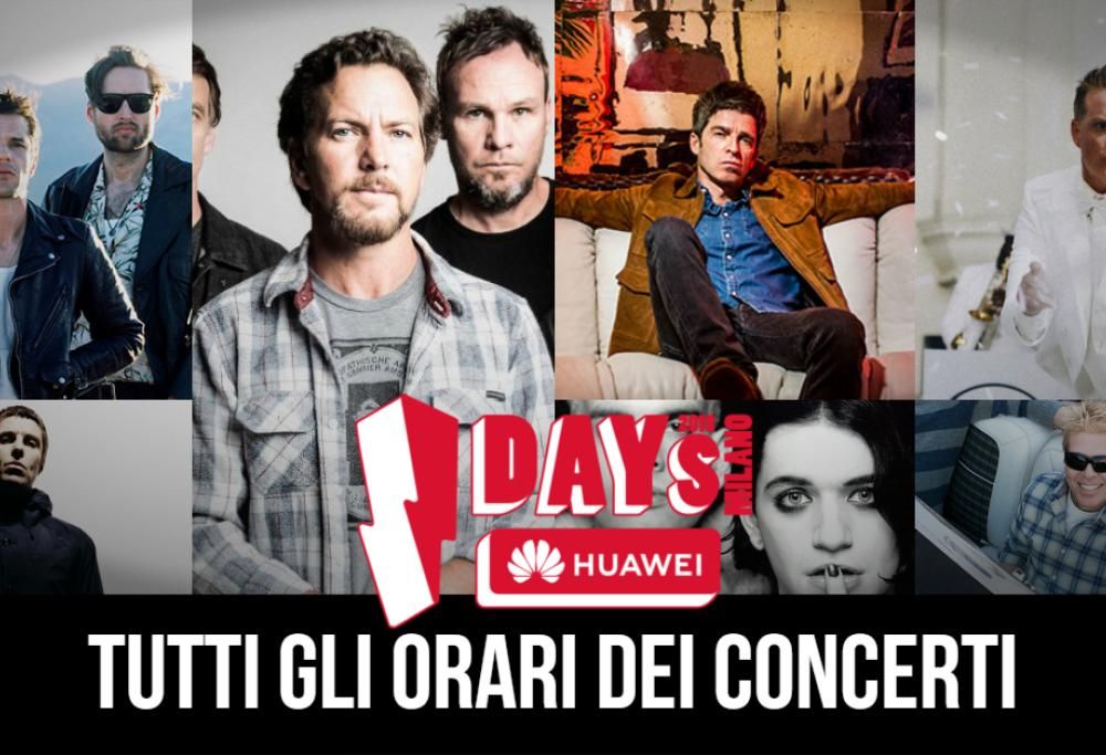 IDays 2018: tutte le info e gli orari dei concerti