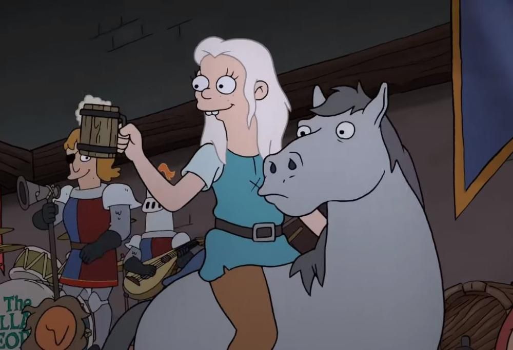 Disincanto: ecco il full trailer in italiano della nuova serie del papà dei Simpson con protagonista la principessa amante della birra!