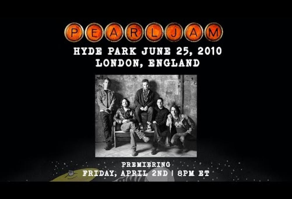I Pearl Jam trasmettono gratuitamente in streaming il concerto ad Hyde Park del 2010. Guardalo qui