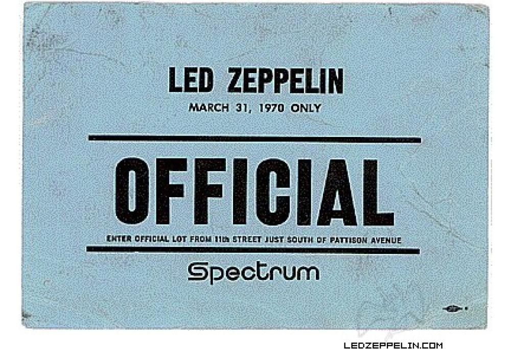 Led Zeppelin – Tutti i pass