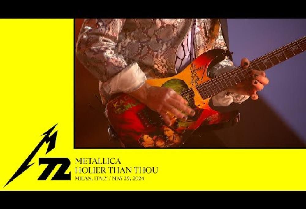 Metallica: pubblicato il video ufficiale di "Holier Than Thou" registrato a I-Days Milano 2024
