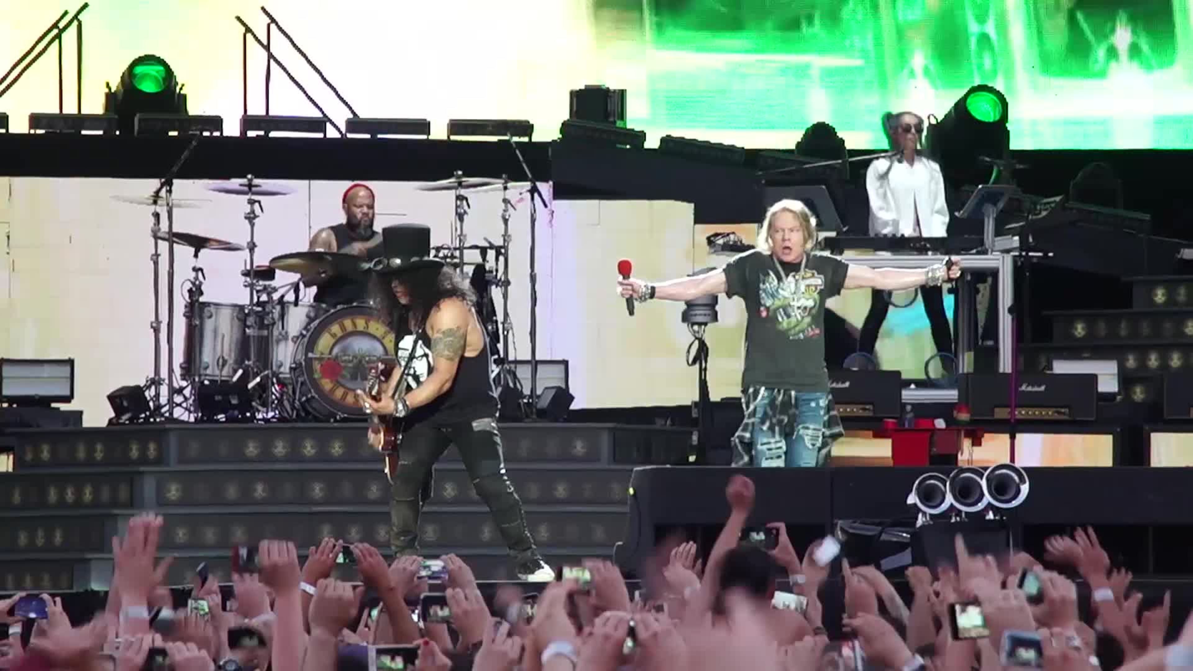 Guns N' Roses: guarda il video con l'inizio di Welcome To The Jungle live a Imola