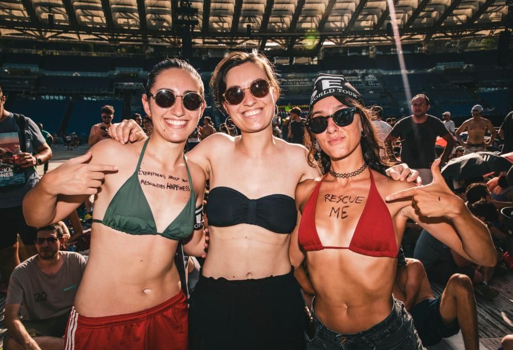 Facce da Muse a Roma: guarda le foto scattate allo Stadio Olimpico