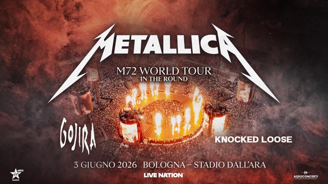 Metallica: UFFICIALE in concerto allo Stadio Dall'Ara di Bologna il 3 giugno 2026. Tutte le info e biglietti