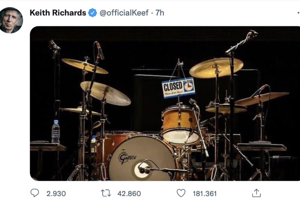 Charlie Watts: ecco il tributo delle rockstar alla scomparsa del batterista dei Rolling Stones