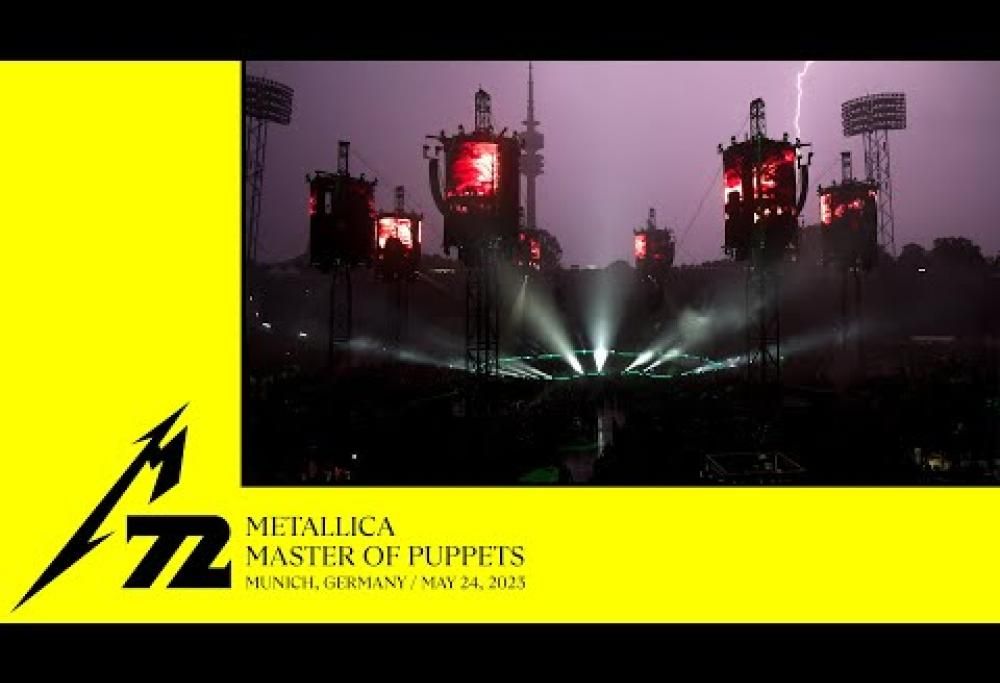 Metallica: pubblicato il video ufficiale di Master Of Puppets a Monaco con la caduta del fulmine. Guardalo qui