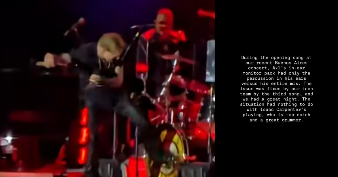 I Guns N’ Roses hanno smentito ufficialmente le voci di tensioni nel gruppo dopo il concerto in Argentina. Leggi il comunicato