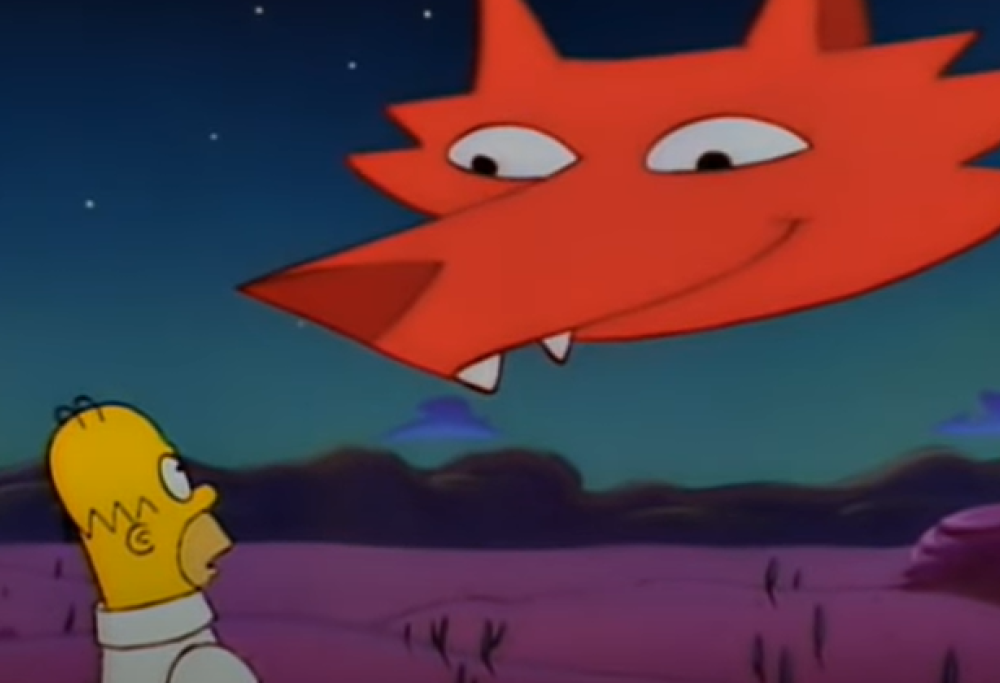 Johnny Cash appare a Homer Simpson come spirito guida. Guarda la clip