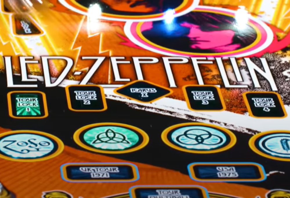 Led Zeppelin, annunciati i flipper ufficiali celebrativi della band! Guarda il video con tutti i modelli